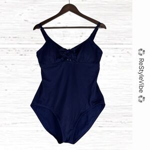 TOMMY BAHAMA Women’s Size 14 Swimsuit One Piece Lined Adjustable Straps